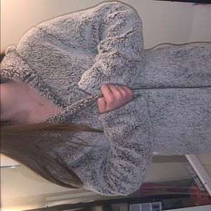 Sherpa pink cardigan